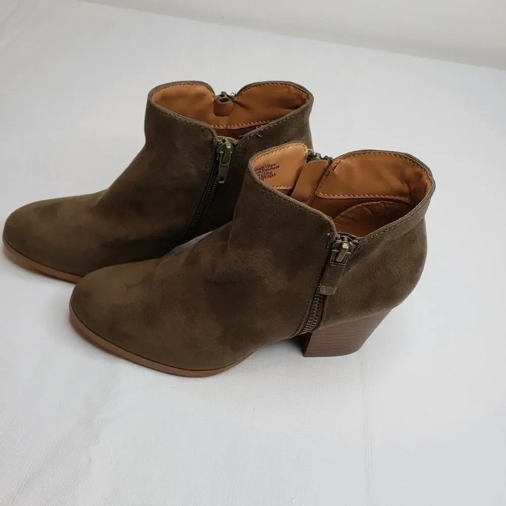 Style and Co. Masrinna Double Zip Booties